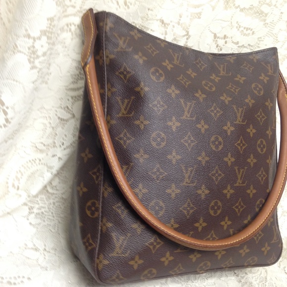 Louis Vuitton Brown Mono Canvas Shoulder Bag - Picture 2 of 14
